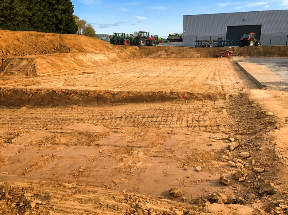 Chantier de terrassement extérieur