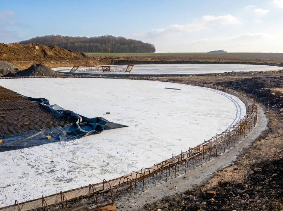 Construction d'une réserve d'eau agricole circulaire
